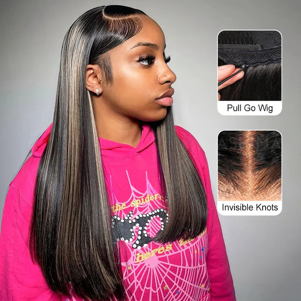 Ashimary Transparent 13x6 Full Lace Front Wig Straight Brazilian Human Hair